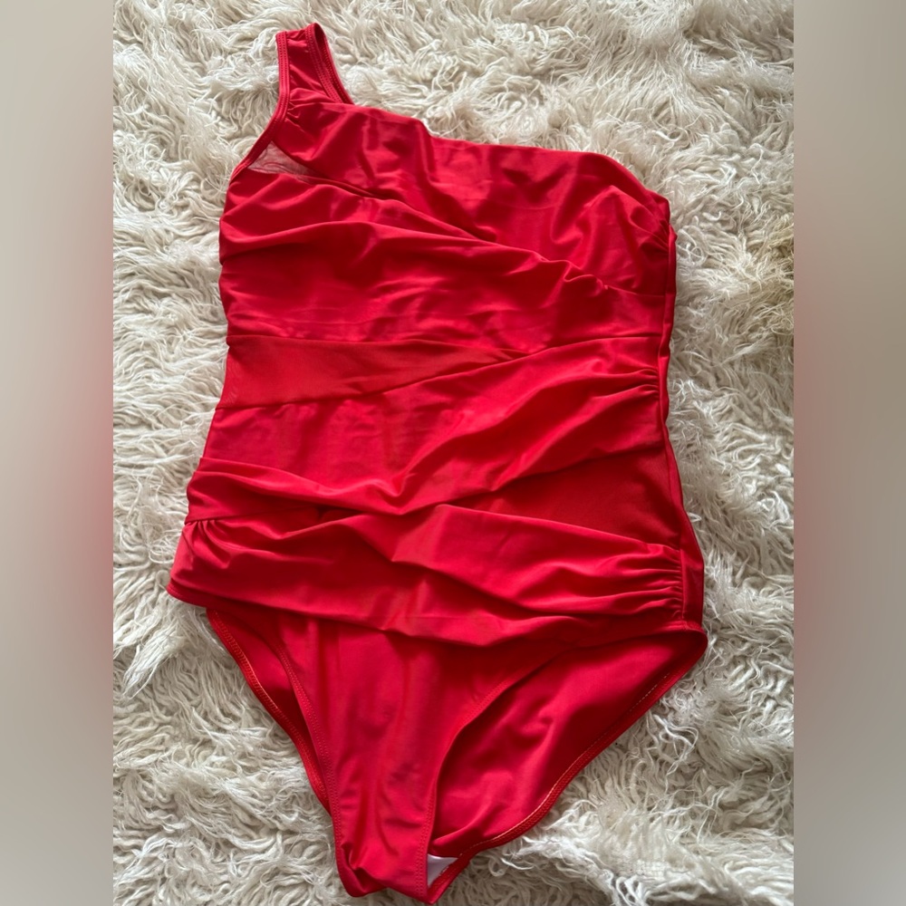 Women’s One Shoulder Bathing Suit (XL)